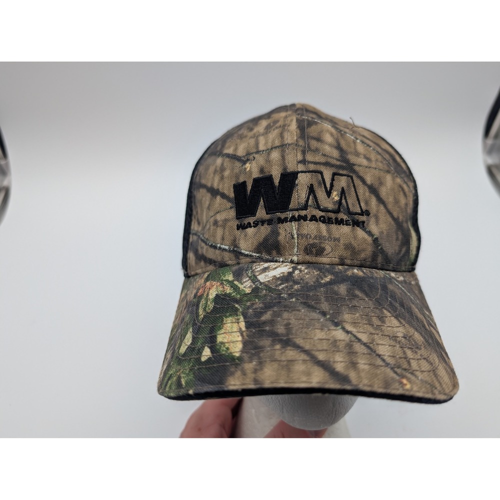 Port Authority Waste Management Mossy Oak Camo Mesh Back Adjustable Hat Hat C158